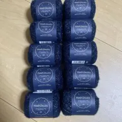 세리아 털실 별자리 Hoshikuzu No.7 나이트 블루 10 구슬