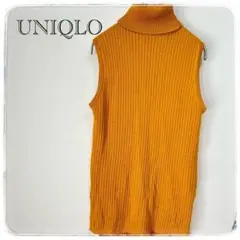 UNIQLO　WOMEM　メリノブレンドリブタートルネックセーター　レディース