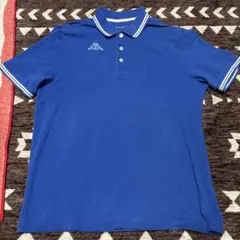 Kappa 青 ポロシャツ ストライプ襟