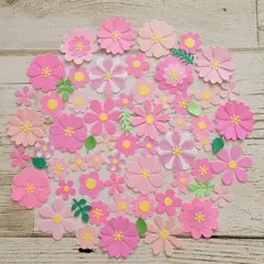 クラフトパンチ　花【ピンク】アルバムクラフト