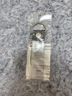 タワレコ 銀テープキーホルダー 本革 黒のサムネイル