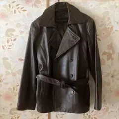 LILA ダークブラウン レザージャケット