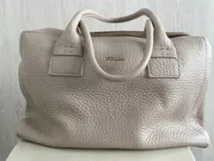 FURLA フルラ 2way バッグ 仕事 ハンドバッグ レザー　シボ革　ロゴ