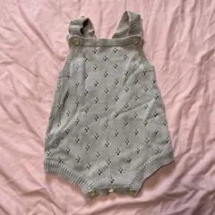 ベージュ ニットロンパース 95cm以下