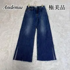 極美品✨ アンデミュウ Andemiu ブーツカットデニム サイドスリット