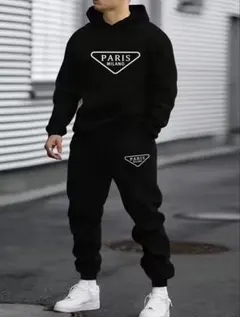 新品未使用 PARIS MILANO ブラック スウェットセット Lサイズ