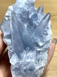 ♡高品質 セレスタイト♡ 希少型 山 お花 虹 天然石 - メルカリ