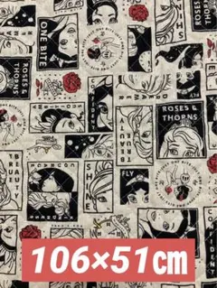 【難あり】 ディズニープリンセス　キルティング生地　キャンパス