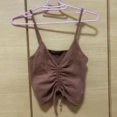 ZARA ビスチェ オレンジ 赤のサムネイル