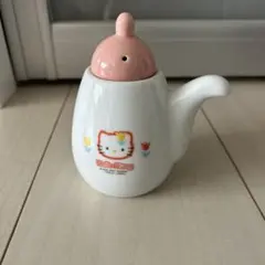 Hello Kitty 醤油さし 陶器製　新品未使用花耳キティ2001年製のサムネイル