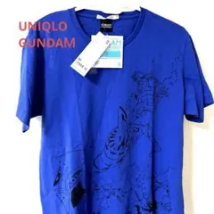 【新品】ユニクロUTガンダム イラスト レーションズTシャツ 半袖　M 青