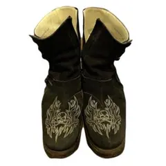 HIROMU TAKHARA スエードショートブーツ刺繍入りのサムネイル