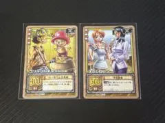 ワンピース カードダス ウソップ＆チョッパー ナミ＆ロビン