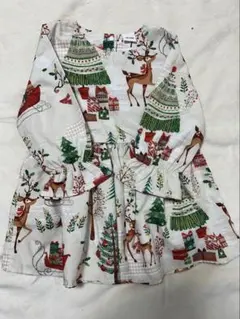 クリスマス柄 長袖ワンピース 18-24M