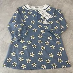 新品 miffy 花柄 セーラー襟 ワンピース 95
