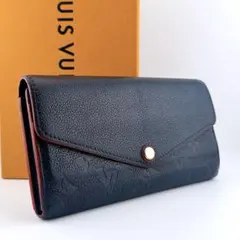 【極美品・IC搭載】ルイヴィトン モノグラムアンプラント ポルトフォイユサラ 紺