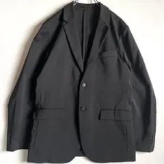 UNIQLO 感動ジャケット（旧モデル）ウールライク黒　S スリムフィット