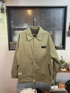 美品！ナイロンジャケット ミリタリー　オリーブグリーン　ビッグサイズ　ＸＸＬ