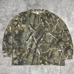 Liberty リアルツリー迷彩 長袖Tシャツ ポケット ミリタリー XL