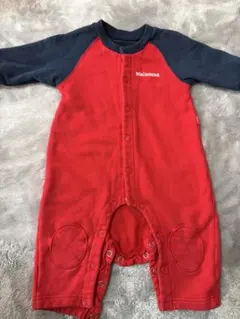 MikiHouse 赤・紺 ロンパース