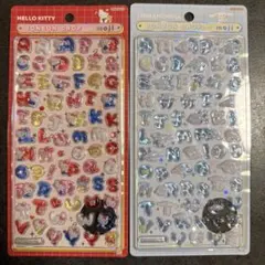 【正規品】 ボンボンドロップシールmoji 文字 ハローキティ シナモン2種類