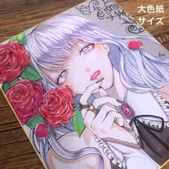 創作【Fancy☆girl 1】手描きイラスト 原画 アナログイラスト 中色紙 オリジナル手描き アナログイラスト 【中色紙】【原画】 - メルカリ