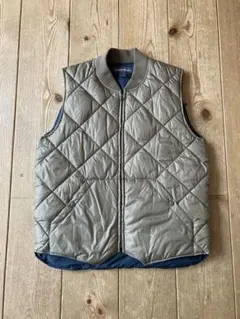 Eddie Bauer カーキ キルティング ベスト