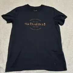 COACH Tシャツ ブラック 花柄ロゴのサムネイル