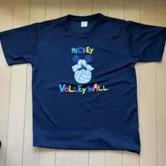 ディズニー ミッキーマウス バレーボール シャツ ネイビー