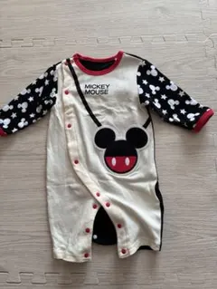 MICKEY MOUSE ロンパース カバーオール 60-70cm