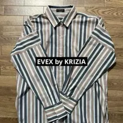 【未使用】EVEX by KRIZIA ストライプ　シャツ　サイズ40