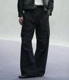 WYM VINTAGE FADED DUCK CURVED CARGO 黒 L