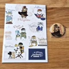 mofusand もふもふジャーニー　ノート、缶バッジ