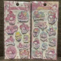 ⑧サンリオ　シャカシャカウォーター　シール ステッカー　マイメロディ　2枚セット