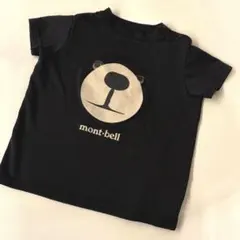 mont-bell クマプリント Tシャツ 黒 80