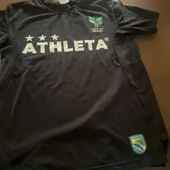 ATHLETA Tシャツ 黒 ブラジル国旗