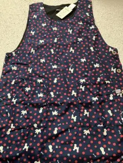 フリースエプロン犬柄