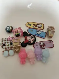 【おまけ付き】カスタムボールペン対応　アクリルビーズセット キャラクター
