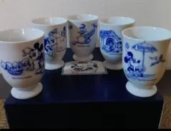 三郷陶器 ディズニー 湯呑み　ゴブレット ５客セット コップ