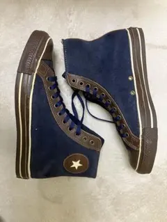 90s USA コンバース オールスター 26cm レザー　スエード ハイカット