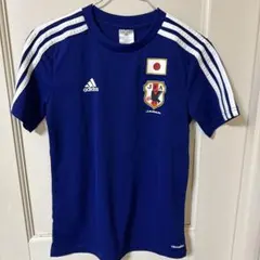 ジュニアサイズ　adidas 日本代表 サッカーシャツ 11-12Y 青
