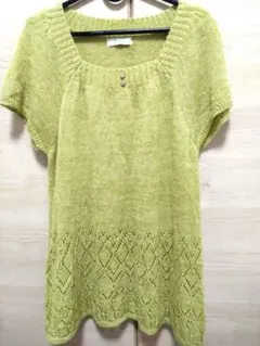 半袖チュニック　LL　イエロー