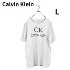 カルバンクライン ロゴ Tシャツ L ホワイト 白 CK 　L
