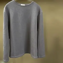 大幅値下から更に値下　a.v.v グレー リブ編み 長袖ニット S