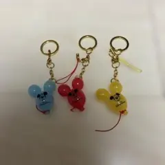 東京ディズニーリゾート ミッキーバルーン キーホルダー 3個セット