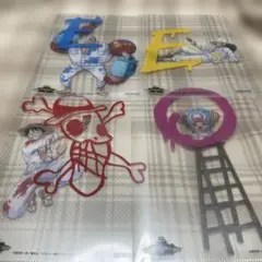ワンピース COLORFULミニクリアファイルセット　ルフィ　ウソップ
