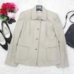 G7541*SANYO サンヨー☆ウール☆ジャケット☆グレー☆7