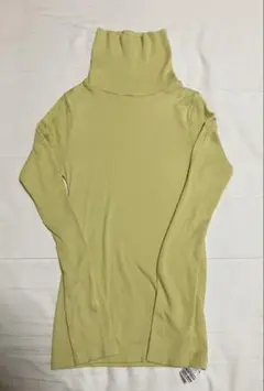 ★即購入OK【UNIQLO】極暖　ヒートテック　リブタートルネックT 黄系　S