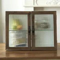 salu! サリュ＊ディスプレイキャビネット　ガラス　棚　ナチュラルインテリア salu! サリュ＊ディスプレイキャビネット ガラス 棚 ナチュラル