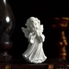 置物エンジェル置物インテリア縁起物インテリア雑貨工芸品ホワイトオーナメント221